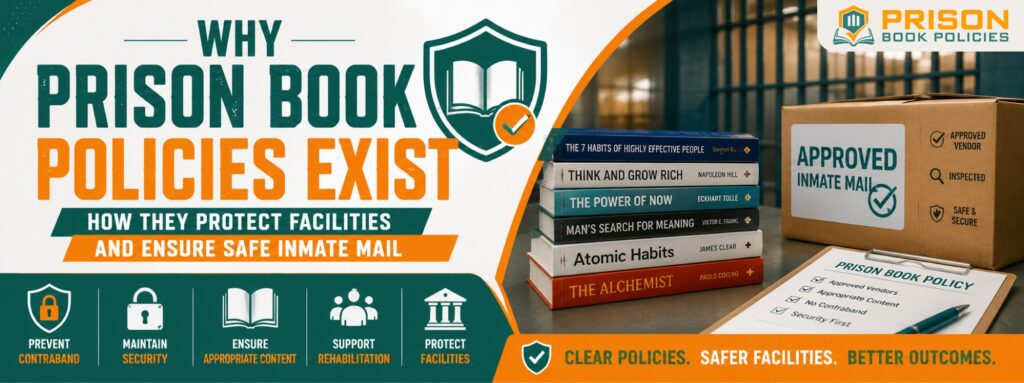 Why Prison Book Policies Exist – How They Protect Facilities and Ensure Safe Inmate Mail