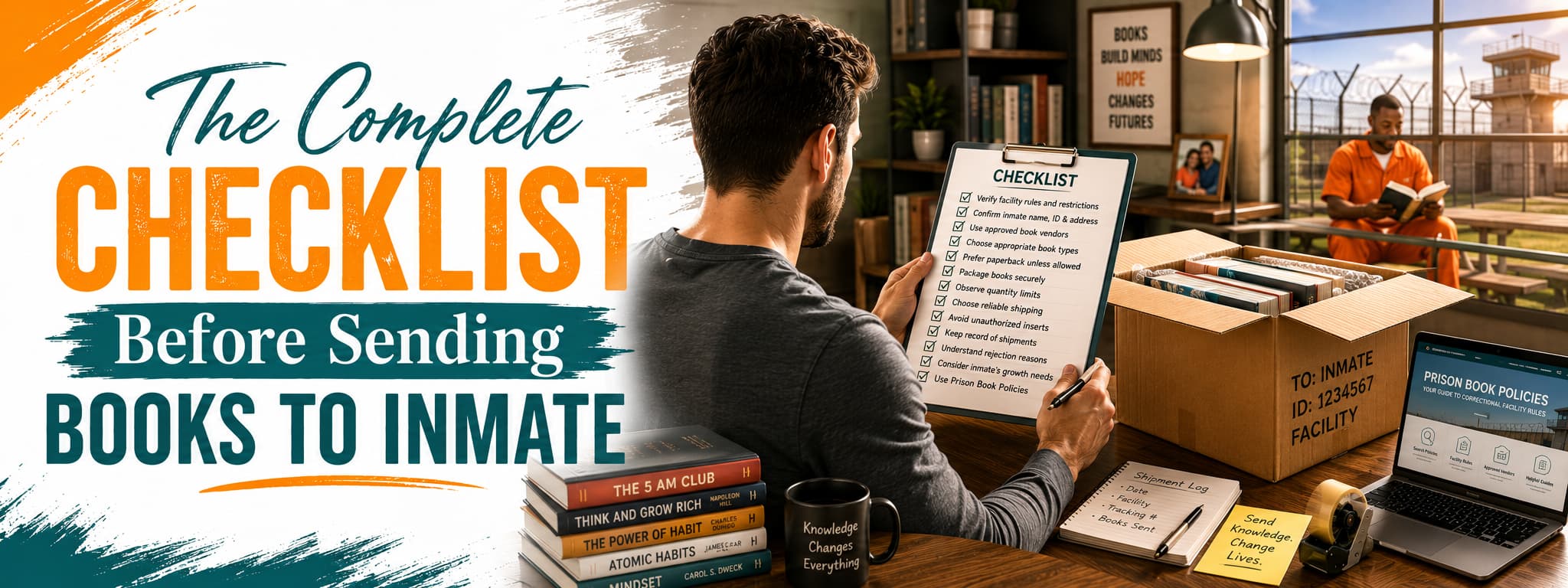 The Complete Checklist Before Sending Books to Inmate